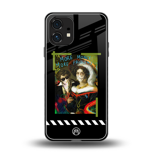 more money more problems back phone cover | glass case for nothing phone 1