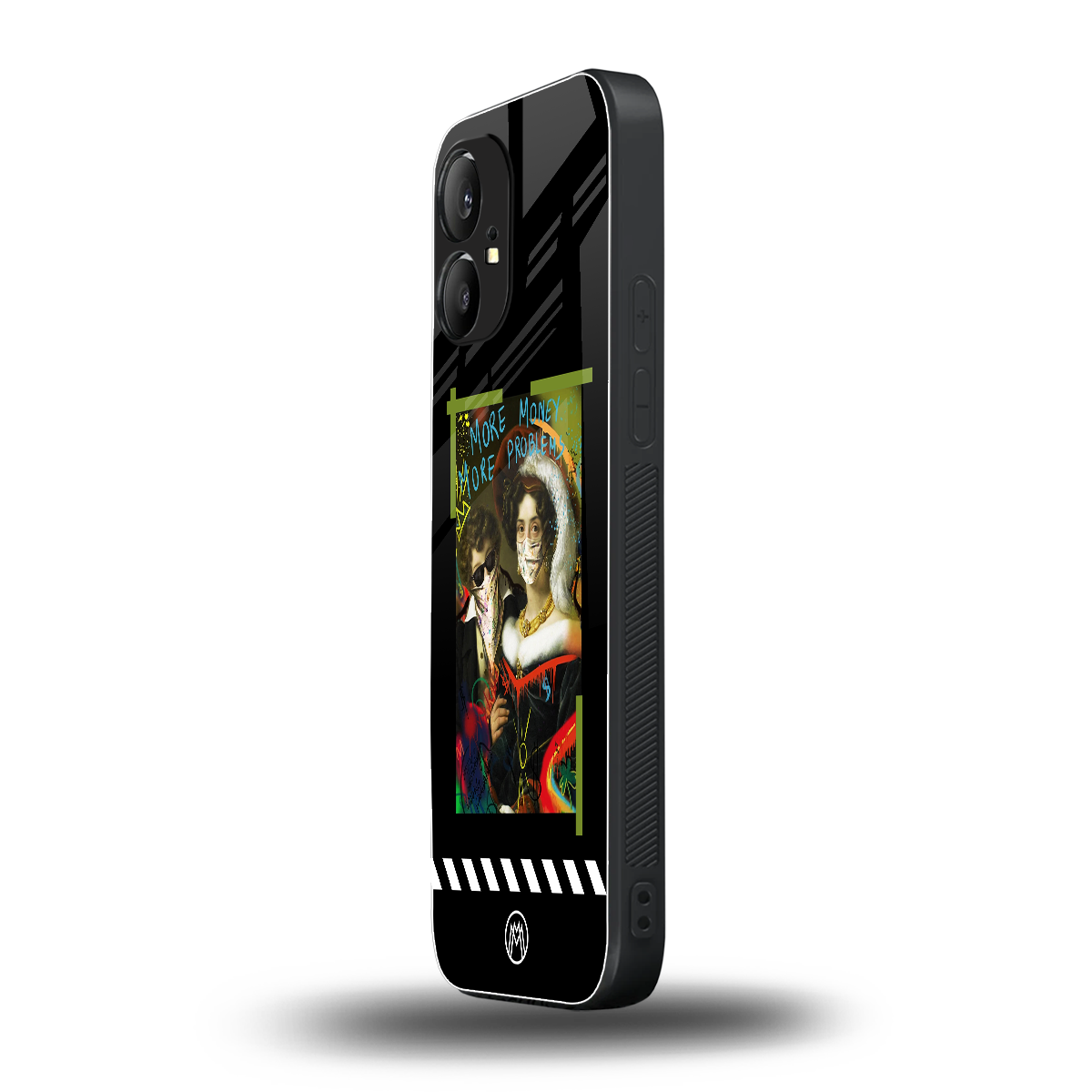 more money more problems back phone cover | glass case for nothing phone 1