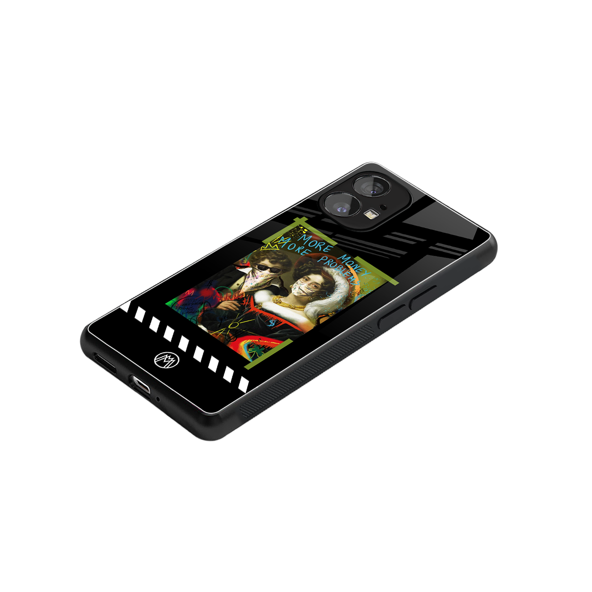 more money more problems back phone cover | glass case for nothing phone 1