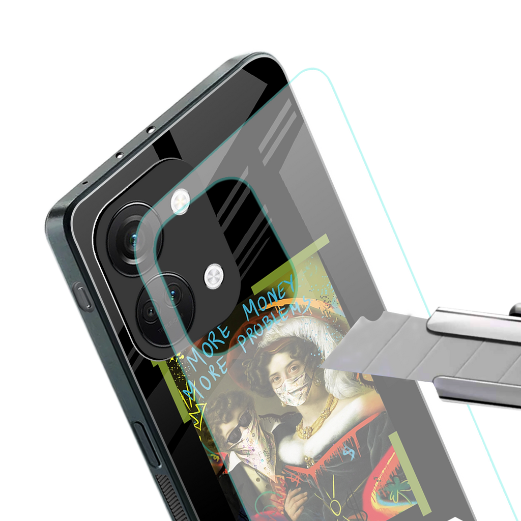 more money more problems back phone cover | glass case for oneplus nord 3