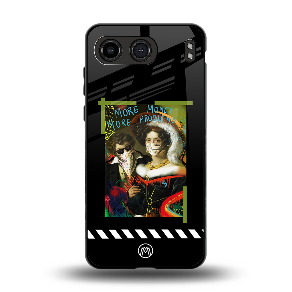 more money more problems back phone cover | glass case for oneplus nord 4
