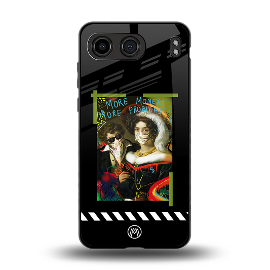 more money more problems back phone cover | glass case for oneplus nord 4