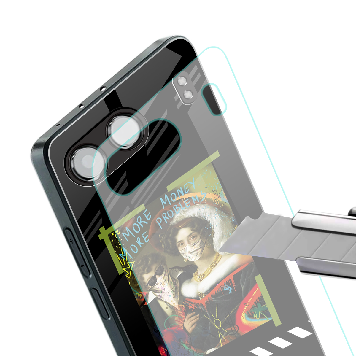 more money more problems back phone cover | glass case for oneplus nord 4