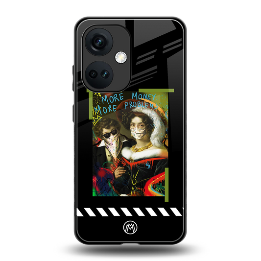 more money more problems back phone cover | glass case for oneplus nord ce 3