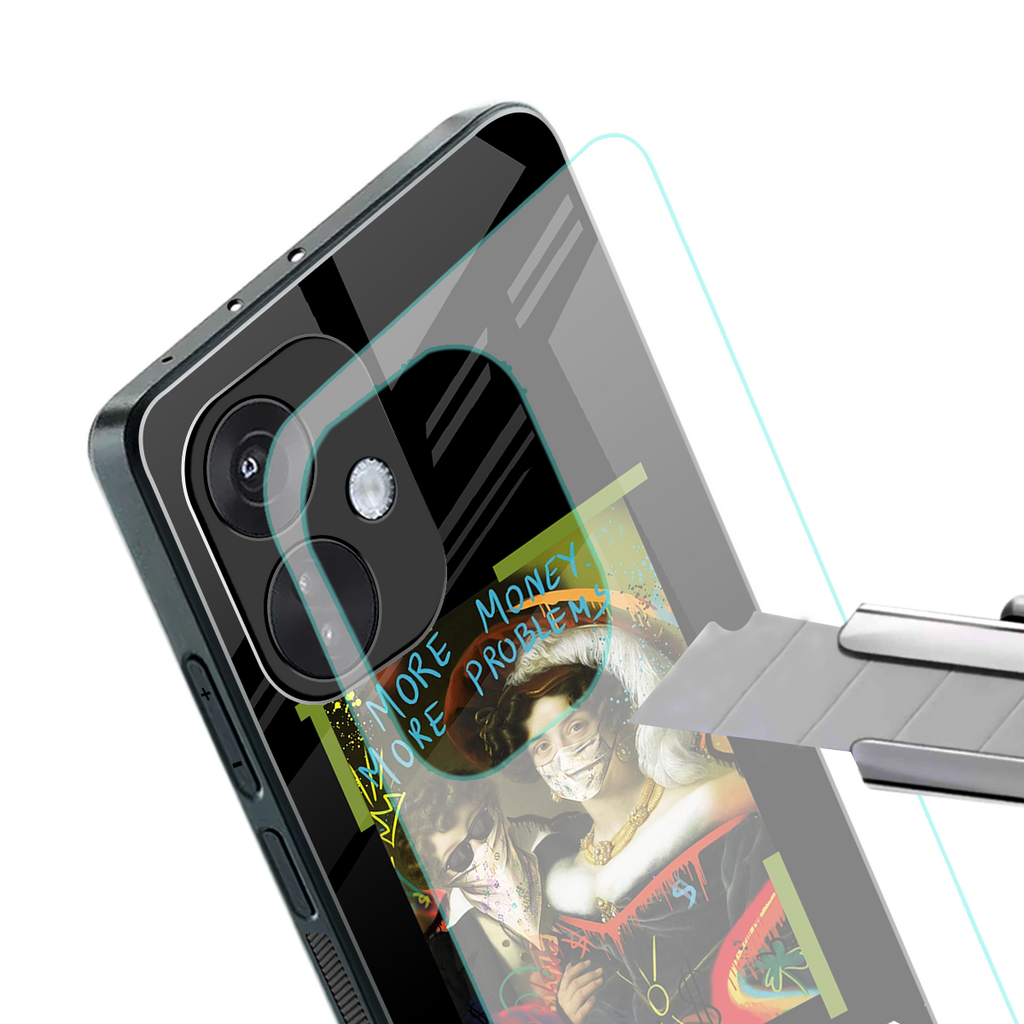 more money more problems back phone cover | glass case for oneplus nord ce 3