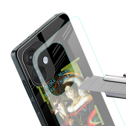 more money more problems back phone cover | glass case for oneplus nord ce 3