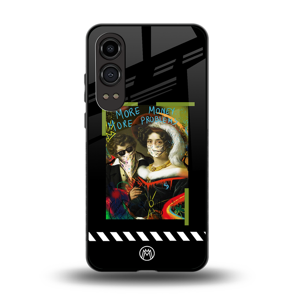 more money more problems back phone cover | glass case for oneplus nord ce 4 lite