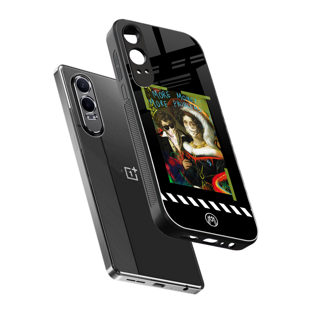 more money more problems back phone cover | glass case for oneplus nord ce 4 lite