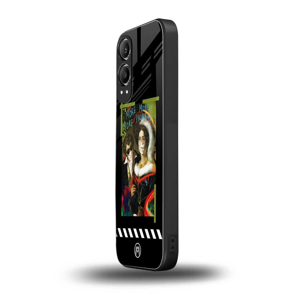more money more problems back phone cover | glass case for oneplus nord ce 4 lite