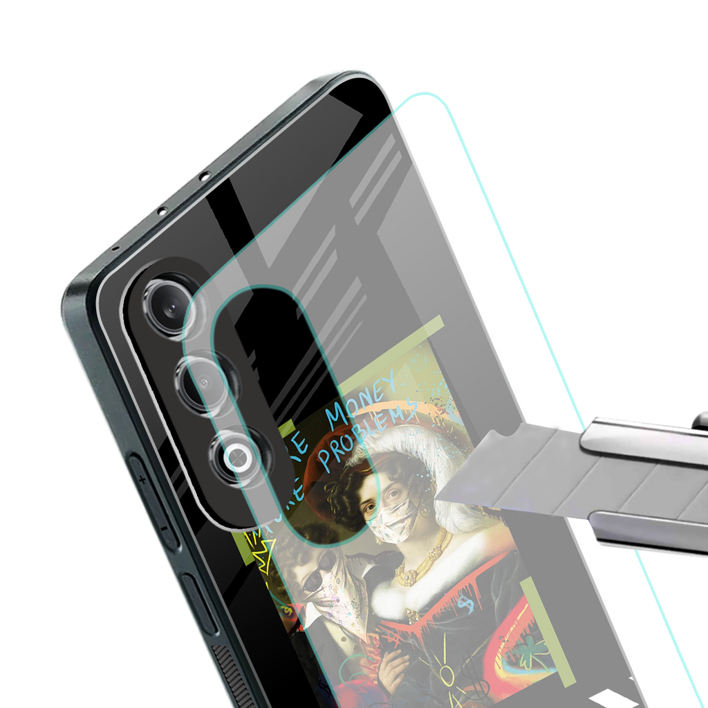 more money more problems back phone cover | glass case for oneplus nord ce 4