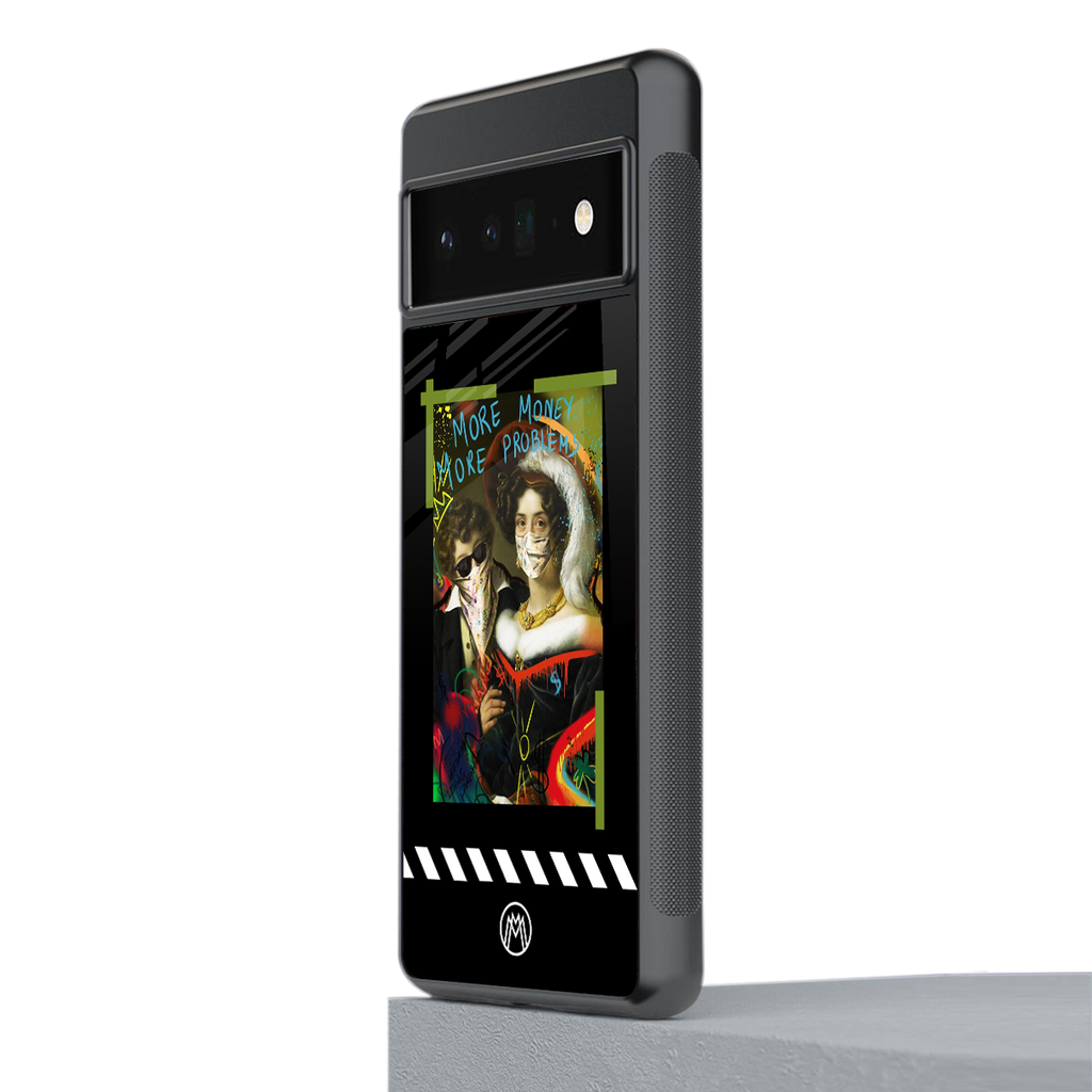 more money more problems back phone cover | glass case for google pixel 6 pro