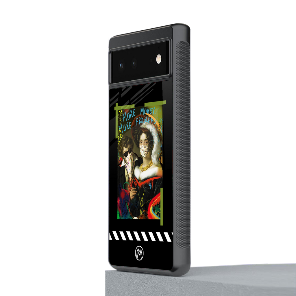 more money more problems back phone cover | glass case for google pixel 6