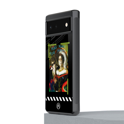 more money more problems back phone cover | glass case for Google Pixel 6A