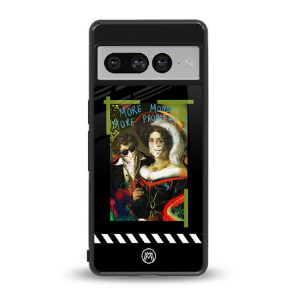 more money more problems back phone cover | glass case for google pixel 7 pro