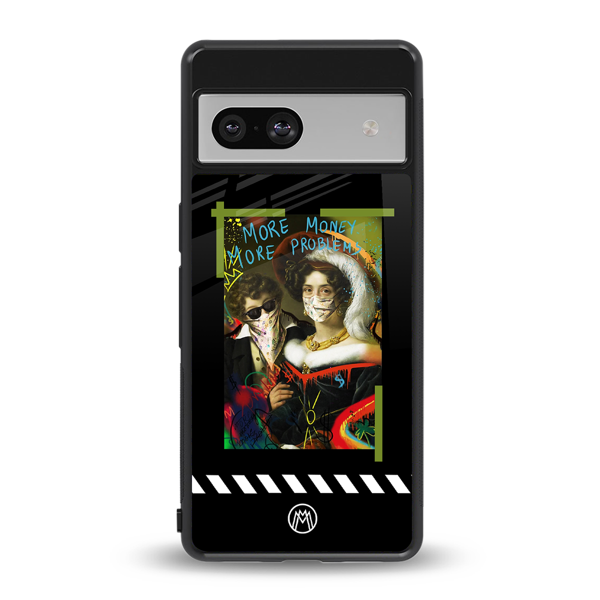 more money more problems back phone cover | glass case for Google Pixel 7A