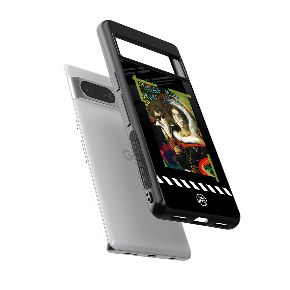 more money more problems back phone cover | glass case for Google Pixel 8