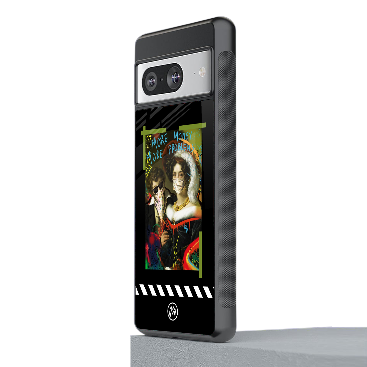 more money more problems back phone cover | glass case for Google Pixel 8