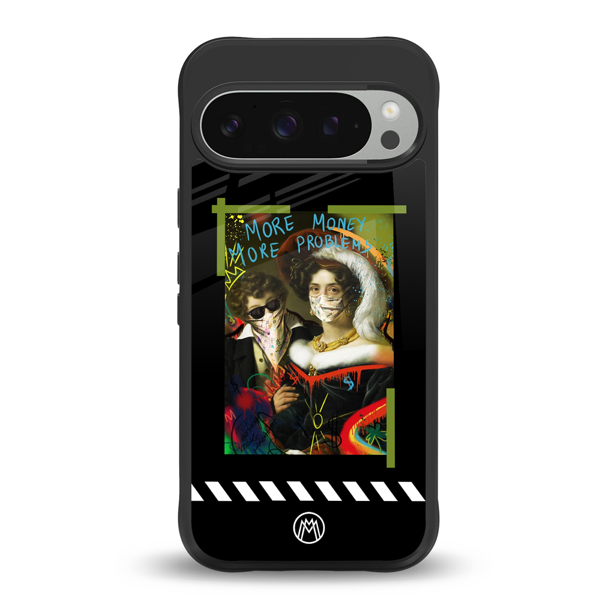 more money more problems back phone cover | glass case for google pixel 9 pro xl