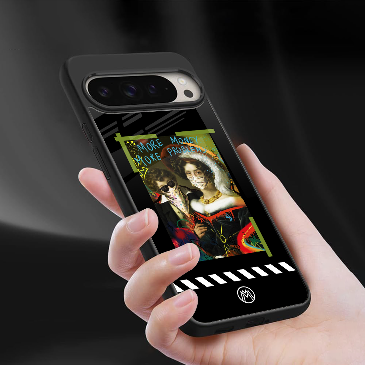 more money more problems back phone cover | glass case for google pixel 9 pro