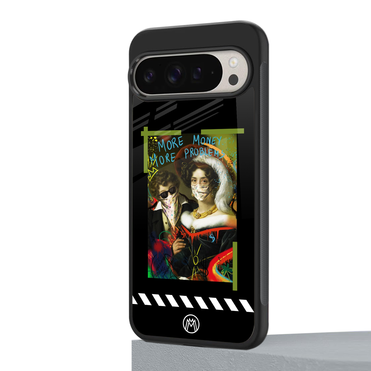 more money more problems back phone cover | glass case for google pixel 9 pro xl