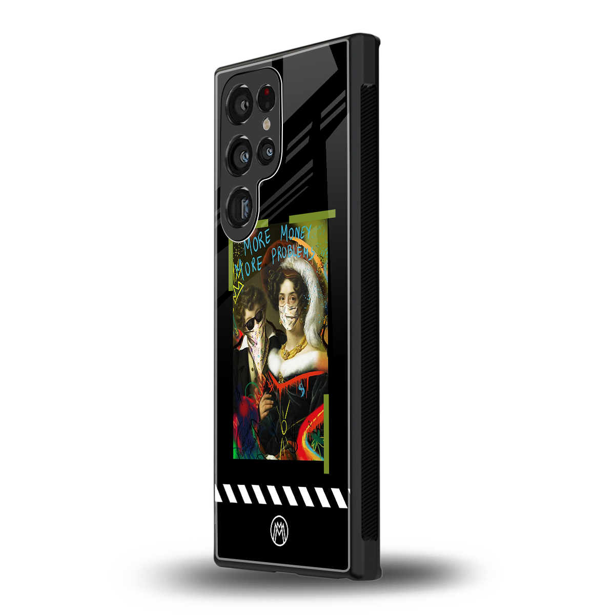 more money more problems back phone cover | glass case for samsung galaxy s23 ultra