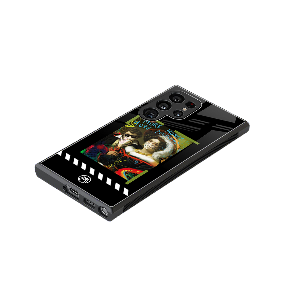 more money more problems back phone cover | glass case for samsung galaxy s23 ultra