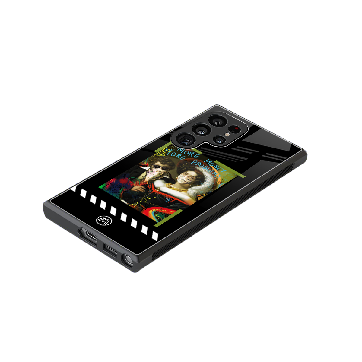 more money more problems back phone cover | glass case for samsung galaxy s23 ultra