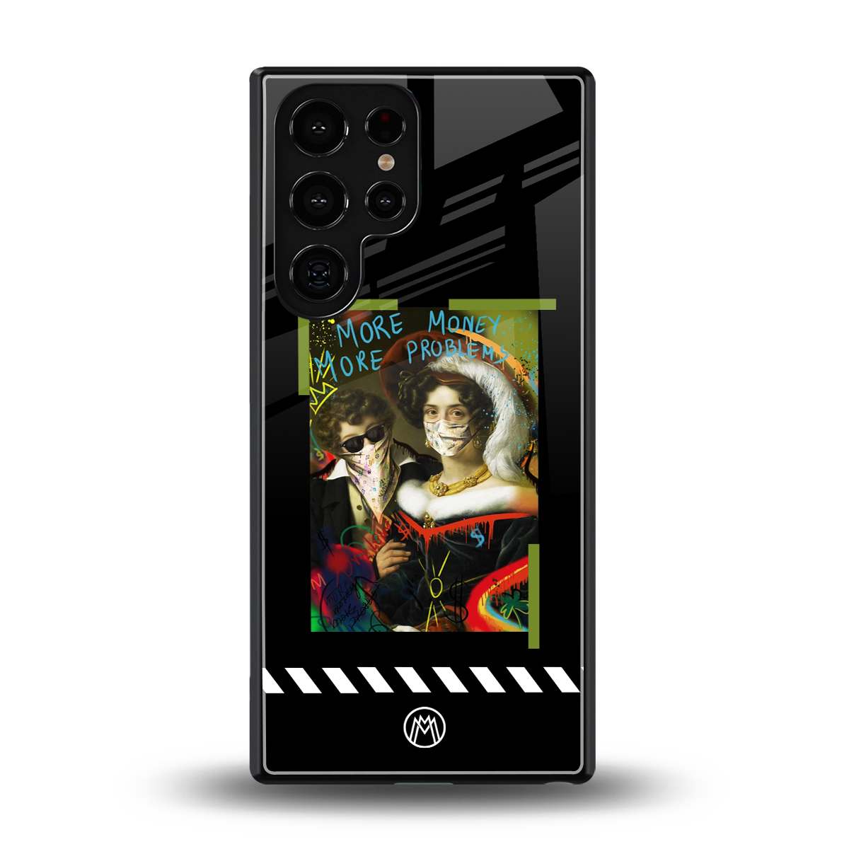 more money more problems back phone cover | glass case for samsung galaxy s25 ultra