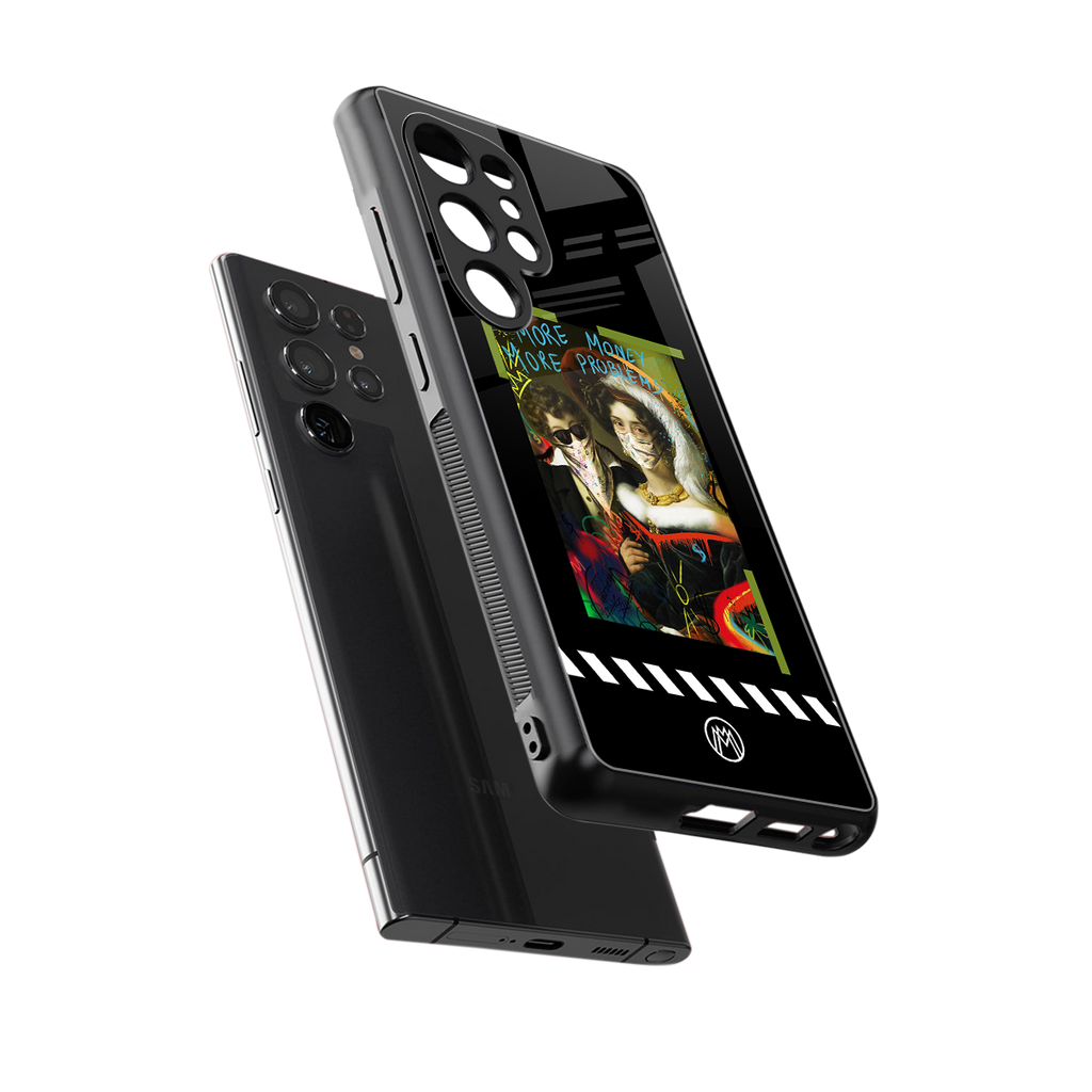 more money more problems back phone cover | glass case for samsung galaxy s25 ultra