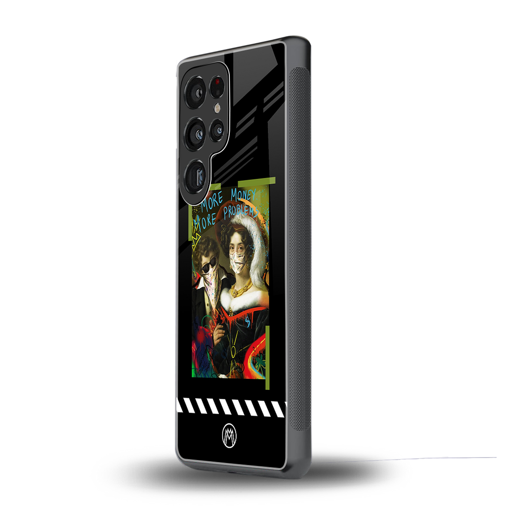 more money more problems back phone cover | glass case for samsung galaxy s25 ultra