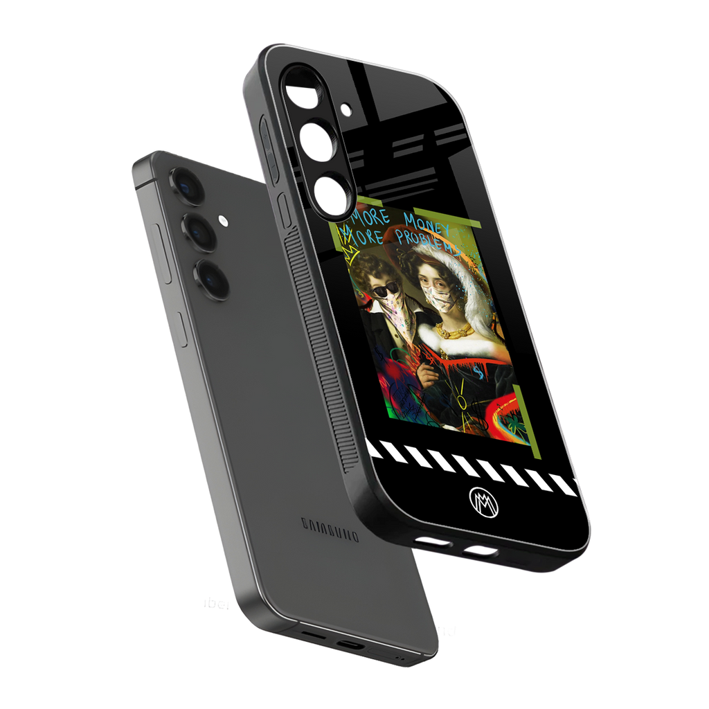 more money more problems back phone cover | glass case for samsung galaxy s25 plus