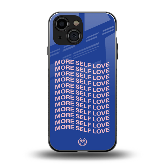 more self love back phone cover | glass case for iphone 13 mini