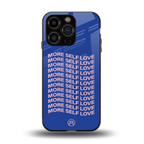 more self love back phone cover | glass case for iphone 13 pro