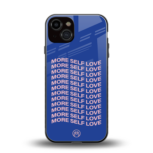 more self love back phone cover | glass case for iphone 13