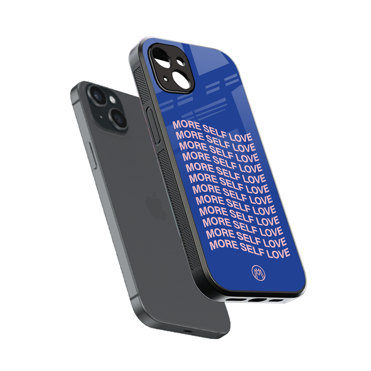 more self love back phone cover | glass case for iphone 15 plus