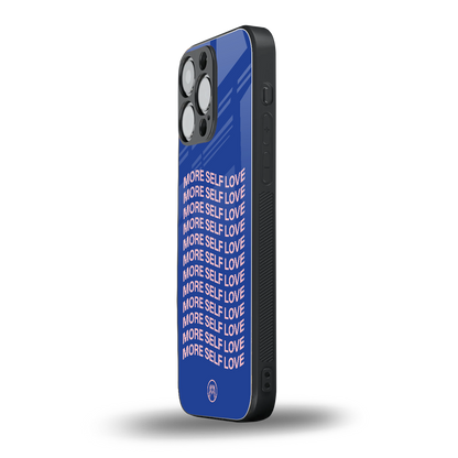 more self love back phone cover | glass case for iphone 14 pro max
