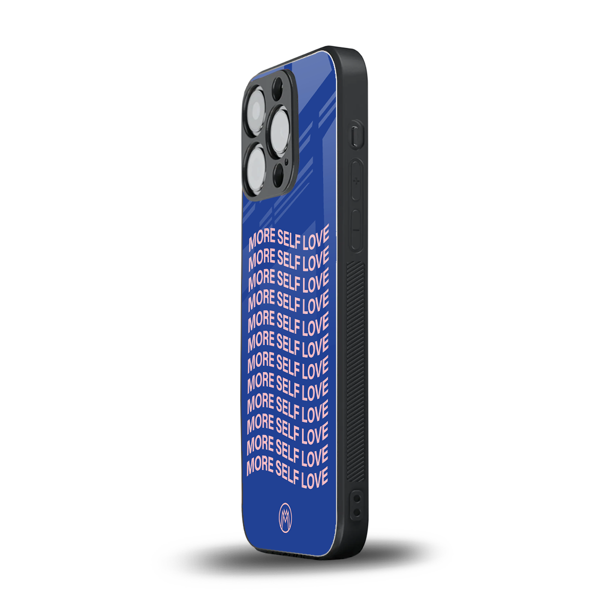 more self love back phone cover | glass case for iphone 15 pro