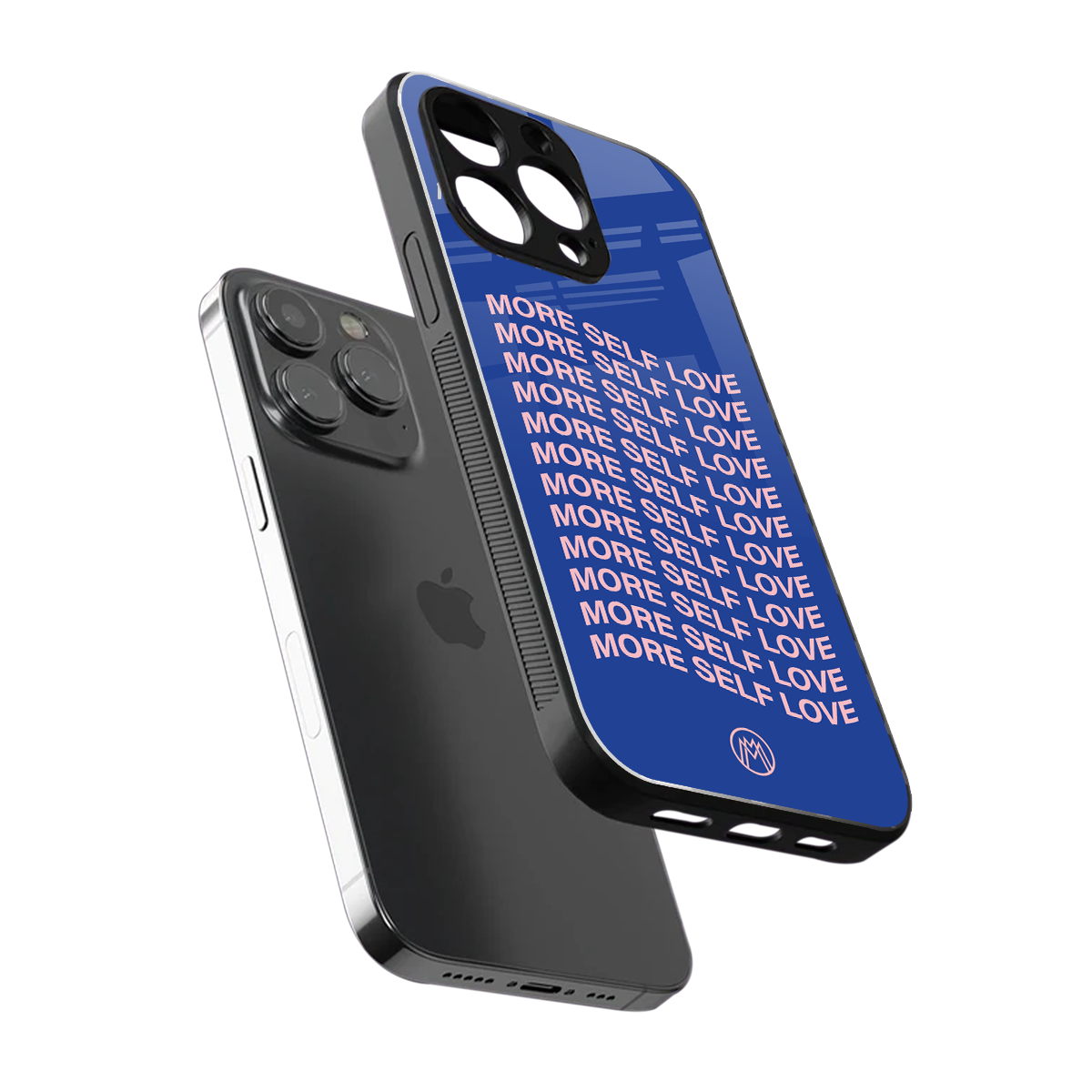 more self love back phone cover | glass case for iphone 15 pro