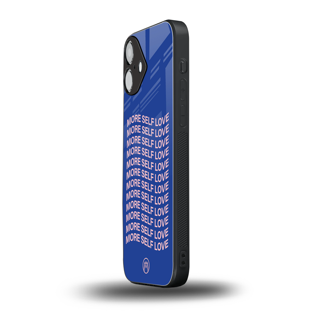 more self love back phone cover | glass case for iphone 16 plus