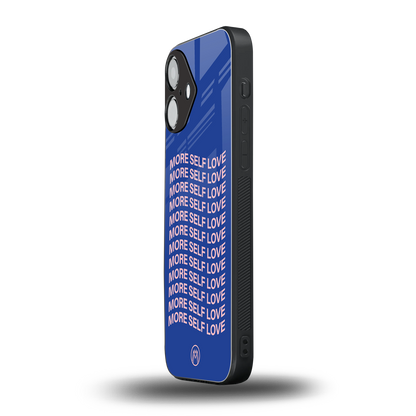 more self love back phone cover | glass case for iphone 16