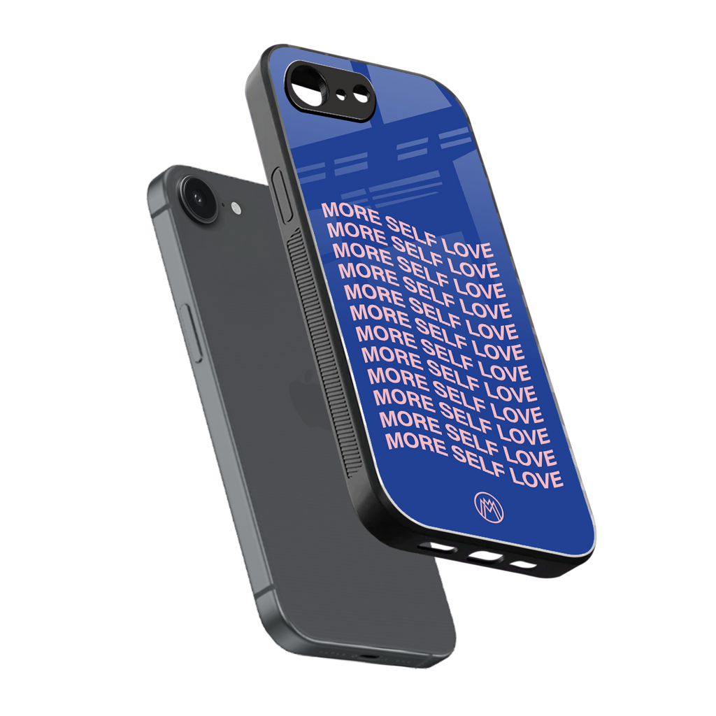 more self love back phone cover | glass case for iphone 16e
