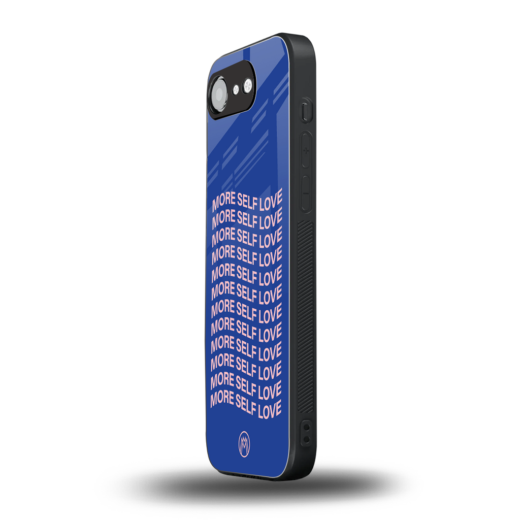 more self love back phone cover | glass case for iphone 16e