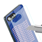 more self love back phone cover | glass case for iphone 16e