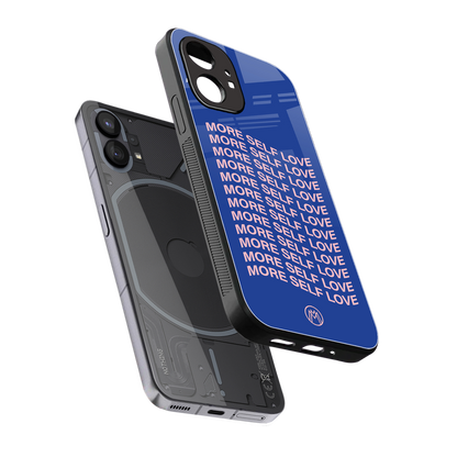 more self love back phone cover | glass case for nothing phone 1
