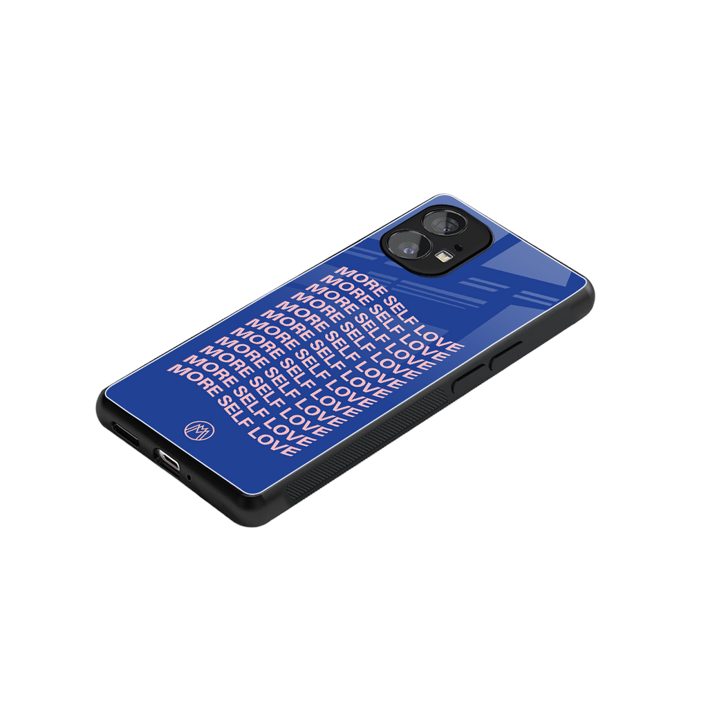 more self love back phone cover | glass case for nothing phone 1