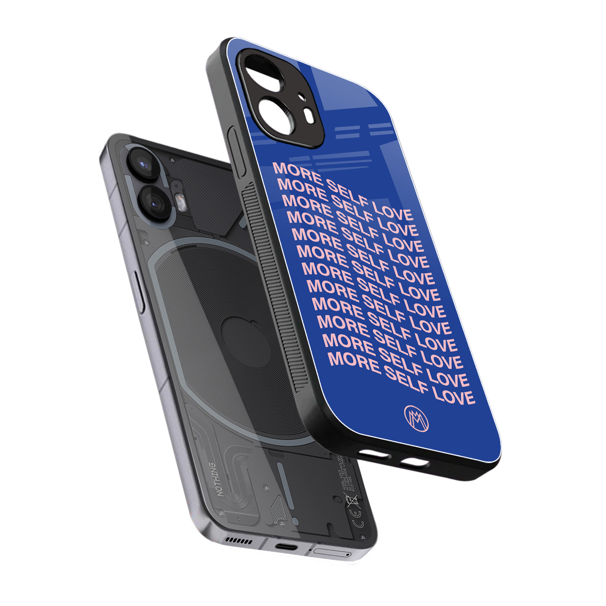 more self love back phone cover | glass case for nothing phone 2