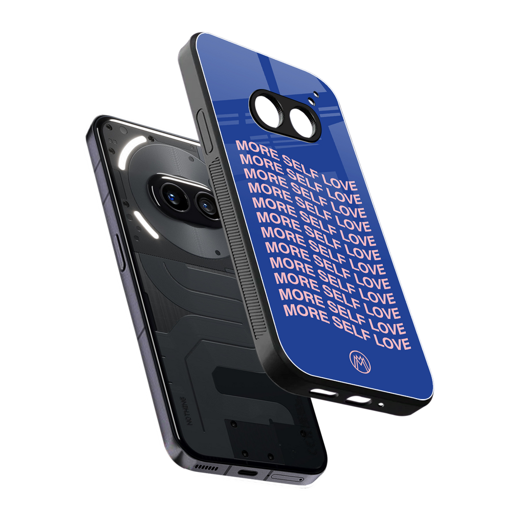 more self love back phone cover | glass case for nothing phone 2a
