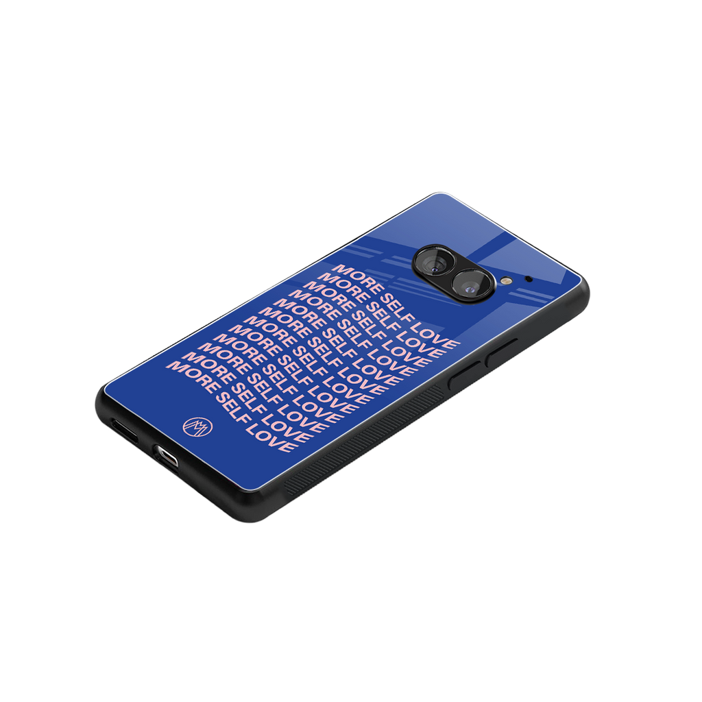 more self love back phone cover | glass case for nothing phone 2a