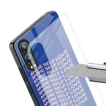 more self love back phone cover | glass case for oneplus nord ce 4 lite