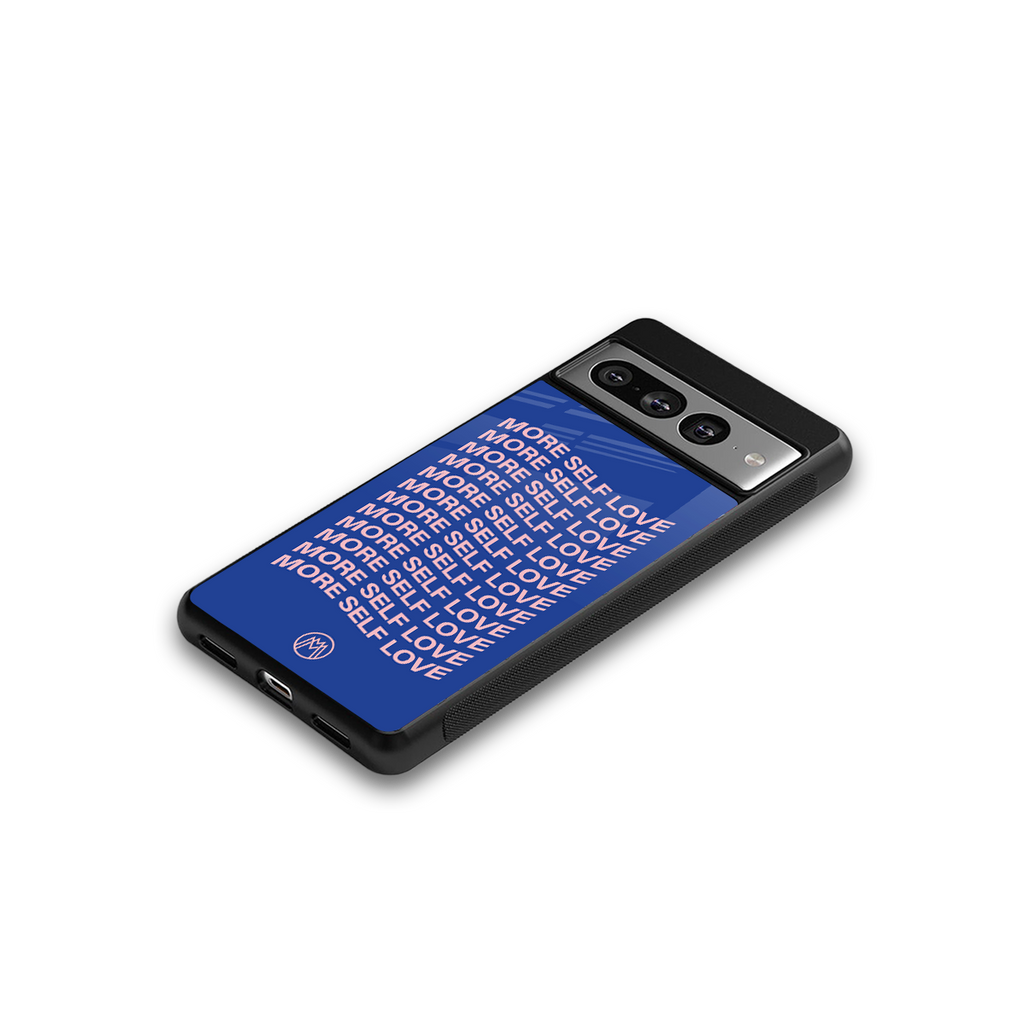 more self love back phone cover | glass case for google pixel 7 pro